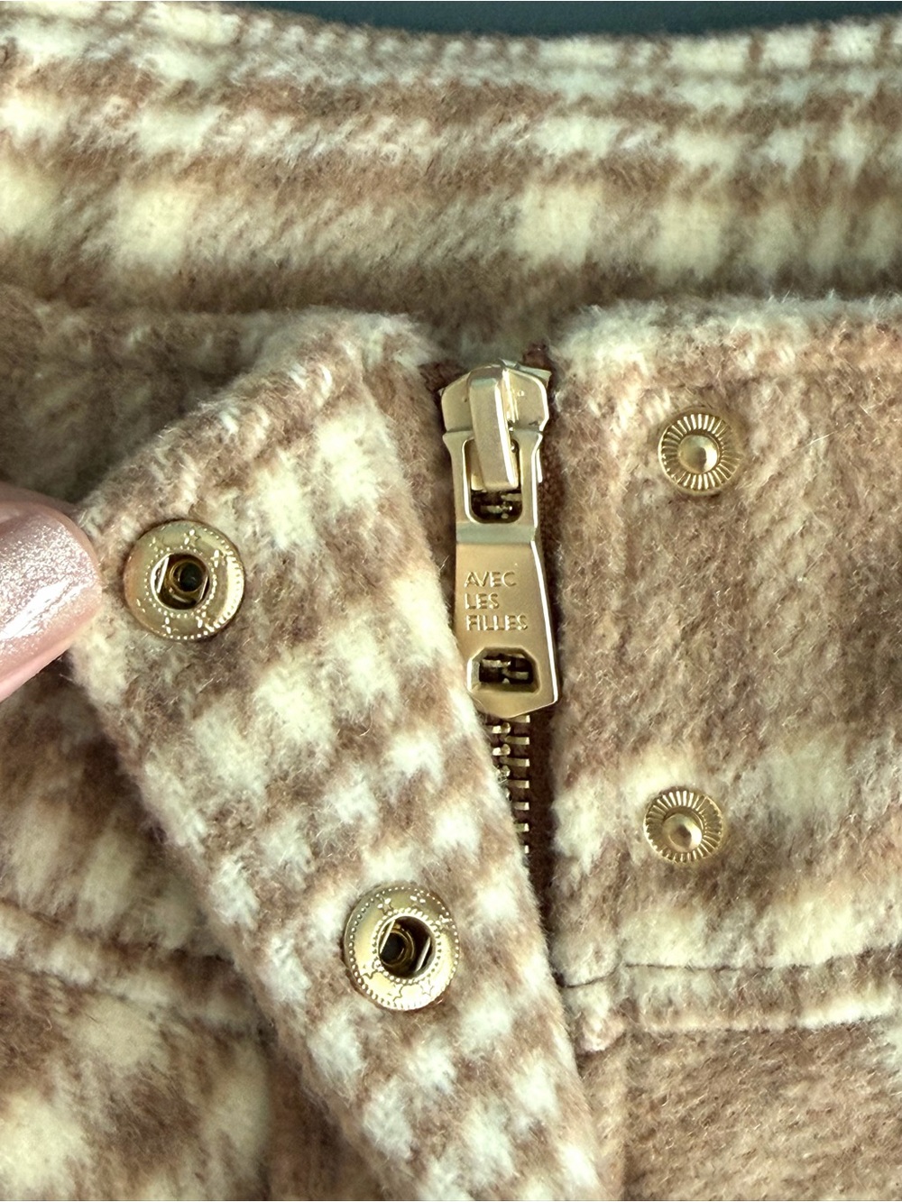 Anthropologie Avec Les Filles Plaid Bomber Jacket Size S - Picture 12 of 13